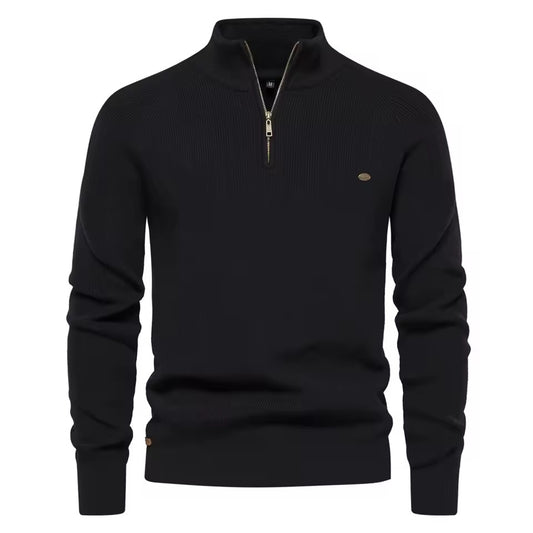 Pull Premium à Col Zippé pour Homme