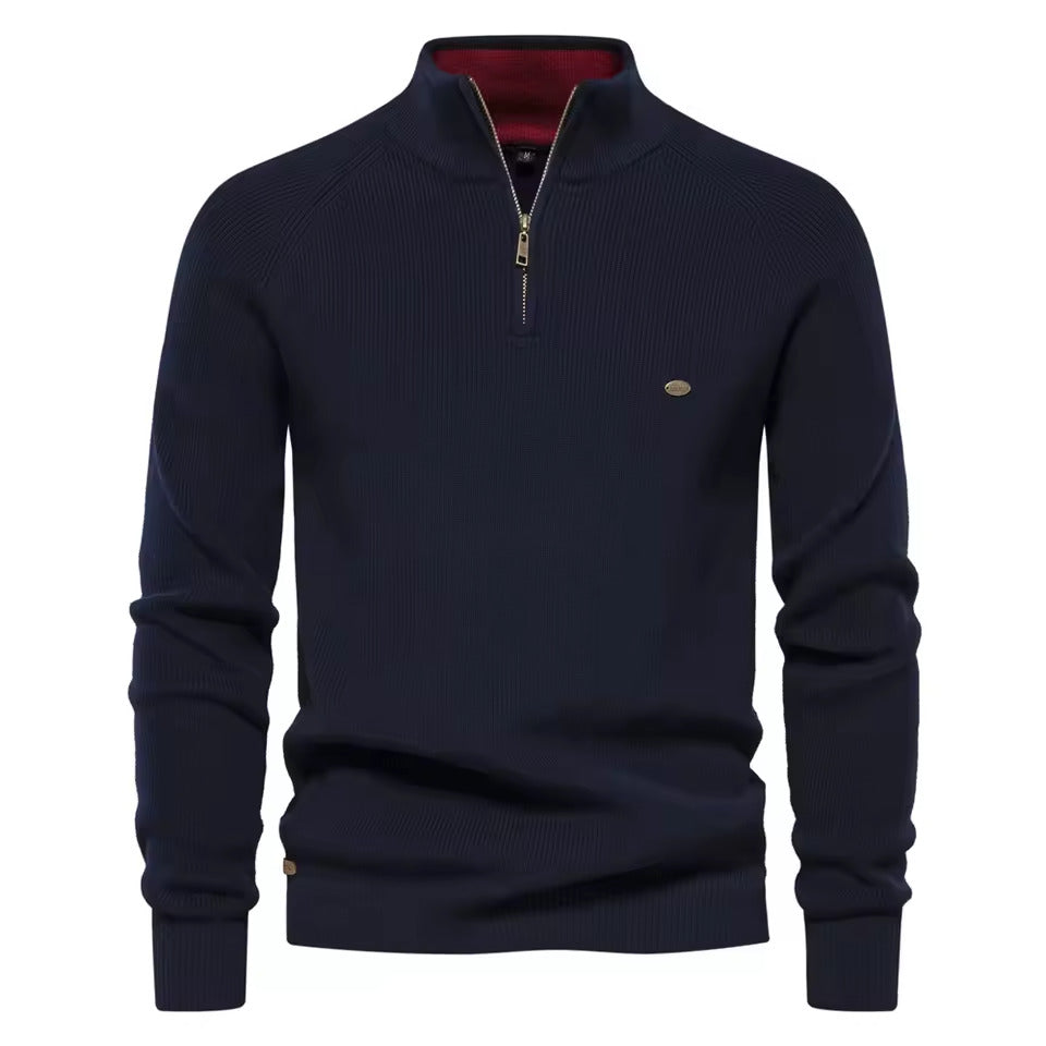 Pull Premium à Col Zippé pour Homme