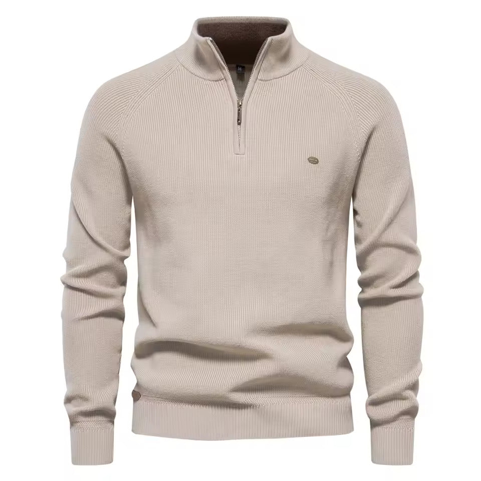 Pull Premium à Col Zippé pour Homme